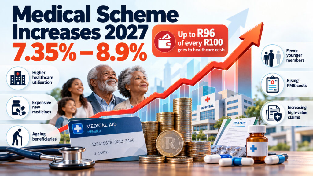 Medical scheme increases in 2027 driven by ageing beneficiaries, chronic illness and rising healthcare costs.